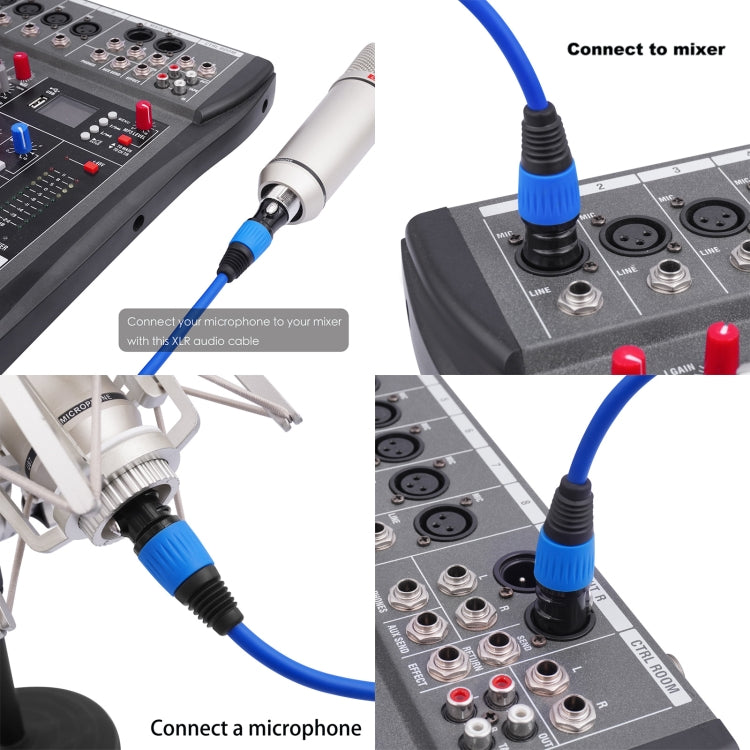 JC1015 XLR 3pin Male to Female Audio Cable, Length:10m
