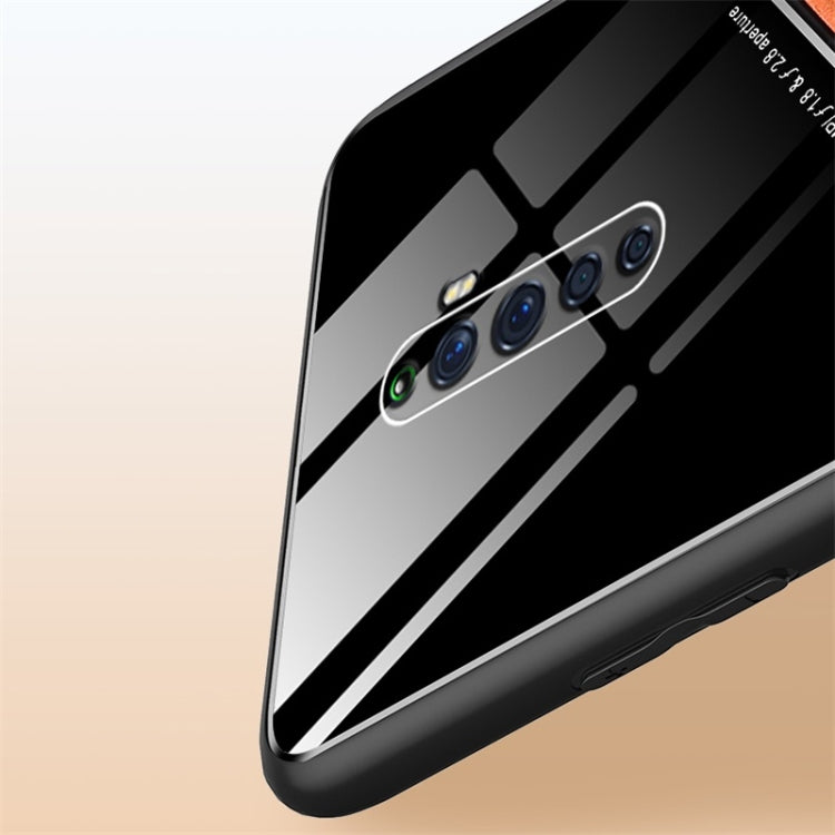 For OPPO Reno 2 Z All-inclusive Leather + Organic Glass Protective Case with Metal Iron Sheet