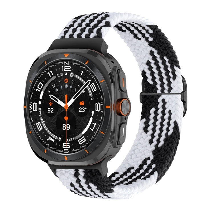 For Samsung Galaxy Watch Ultra 47mm / Ultra 2025 Slide Buckle Nylon Braided Watch Band