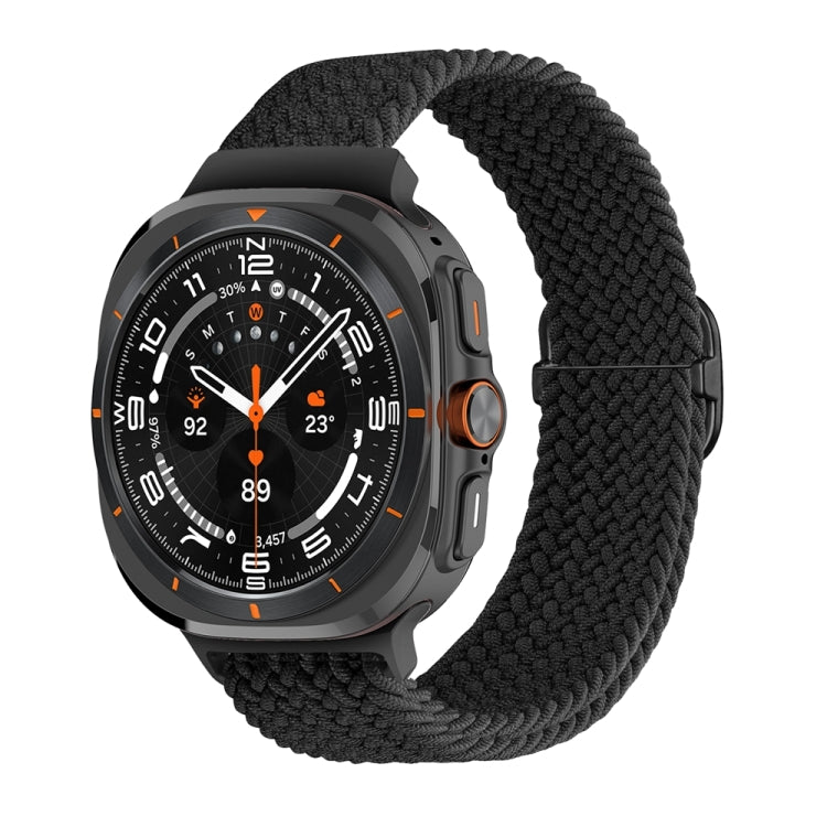 For Samsung Galaxy Watch Ultra 47mm / Ultra 2025 Slide Buckle Nylon Braided Watch Band