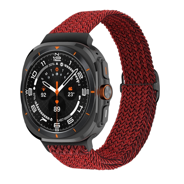 For Samsung Galaxy Watch Ultra 47mm / Ultra 2025 Slide Buckle Nylon Braided Watch Band