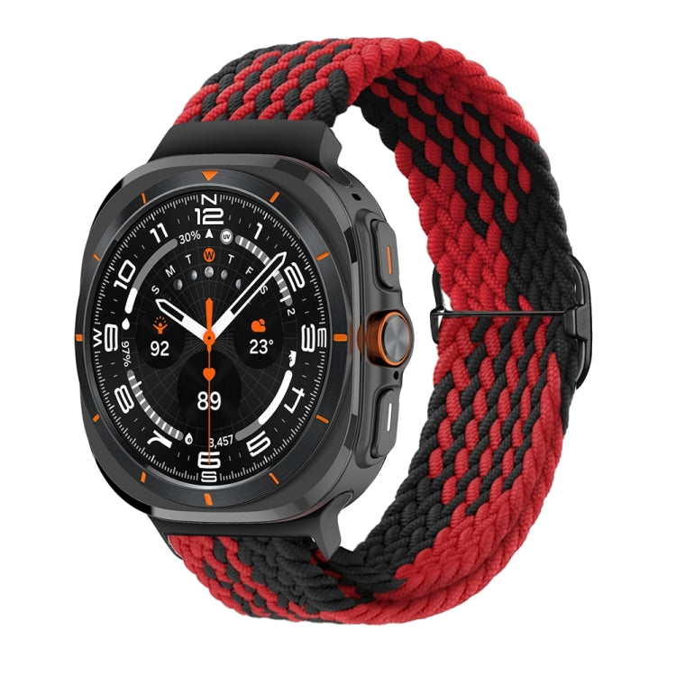For Samsung Galaxy Watch Ultra 47mm / Ultra 2025 Slide Buckle Nylon Braided Watch Band