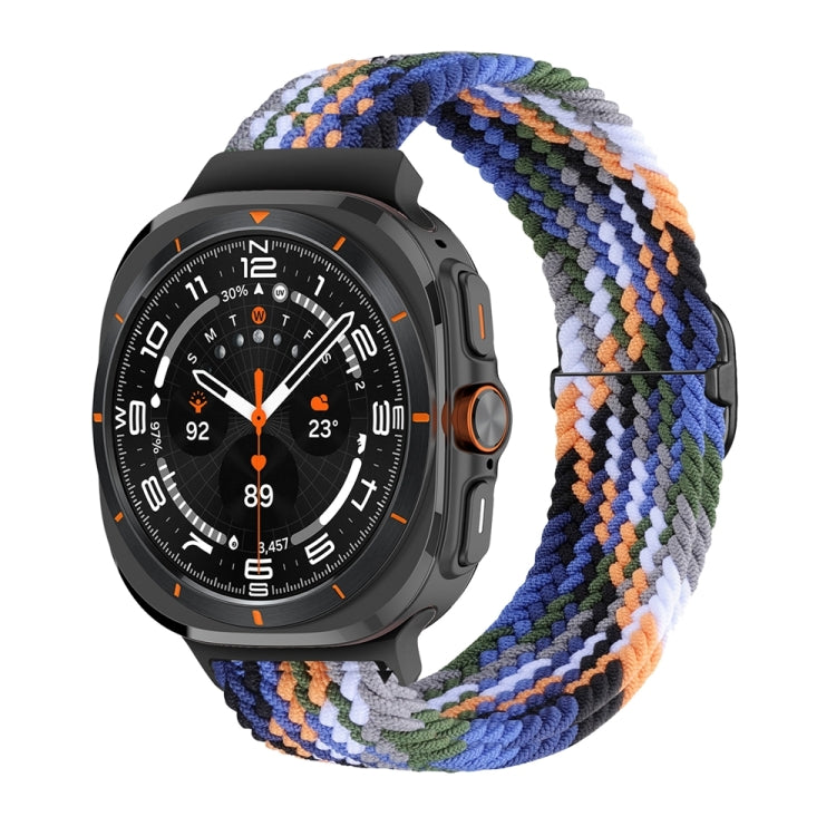 For Samsung Galaxy Watch Ultra 47mm / Ultra 2025 Slide Buckle Nylon Braided Watch Band