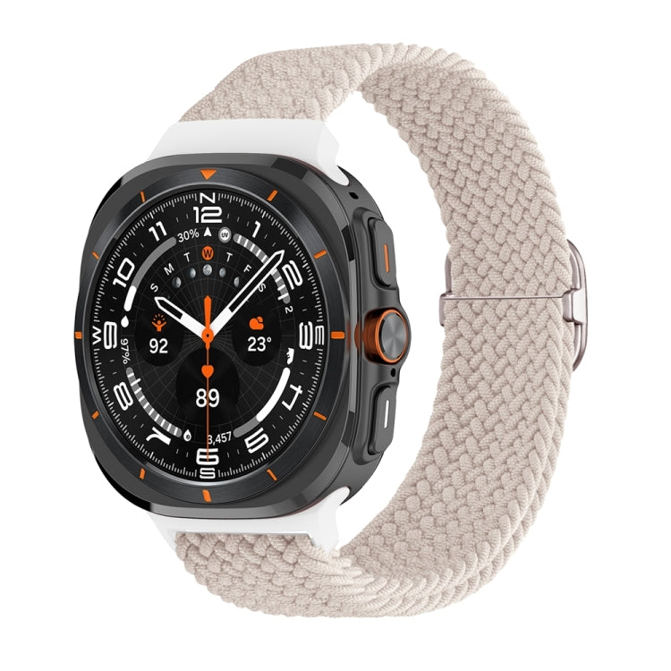 For Samsung Galaxy Watch Ultra 47mm / Ultra 2025 Slide Buckle Nylon Braided Watch Band