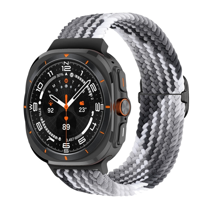 For Samsung Galaxy Watch Ultra 47mm / Ultra 2025 Slide Buckle Nylon Braided Watch Band