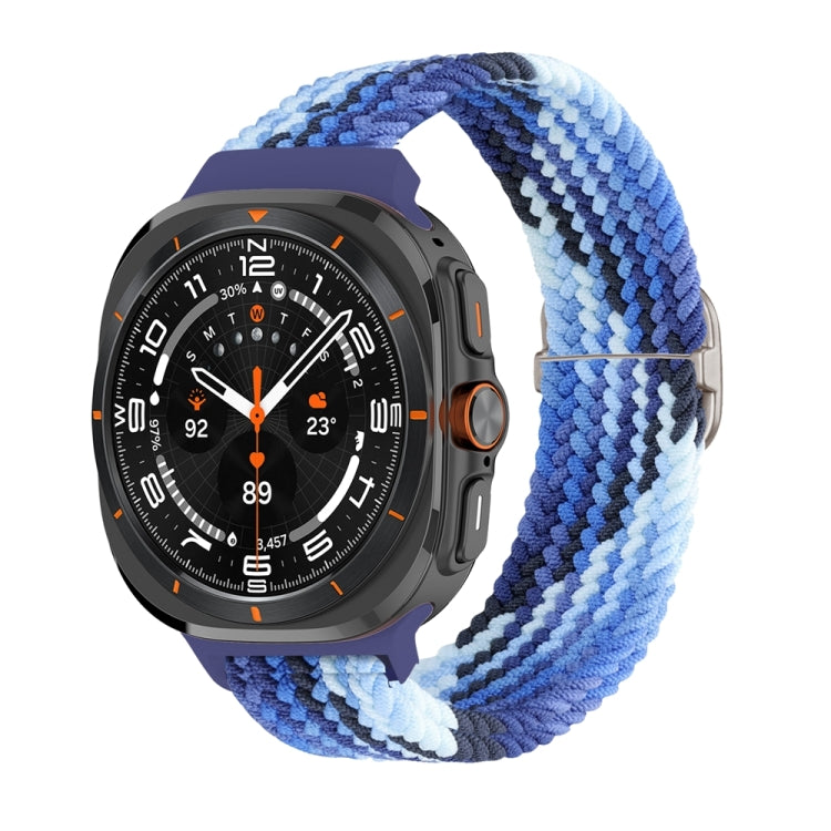For Samsung Galaxy Watch Ultra 47mm / Ultra 2025 Slide Buckle Nylon Braided Watch Band