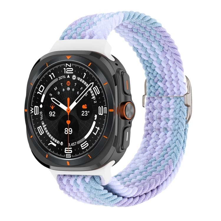 For Samsung Galaxy Watch Ultra 47mm / Ultra 2025 Slide Buckle Nylon Braided Watch Band