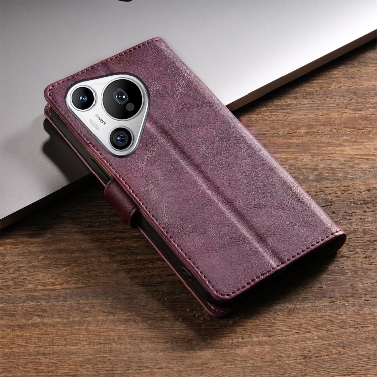 For Huawei Pura 70 N.BEKUS CSJ-P1 Solid Color Leather Phone Case