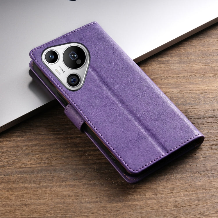 For Huawei Pura 70 N.BEKUS CSJ-P1 Solid Color Leather Phone Case