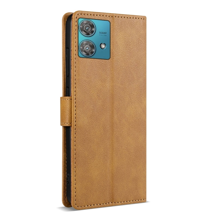 For Motorola Edge 40 Neo N.BEKUS CSJ-P1 Solid Color Leather Phone Case