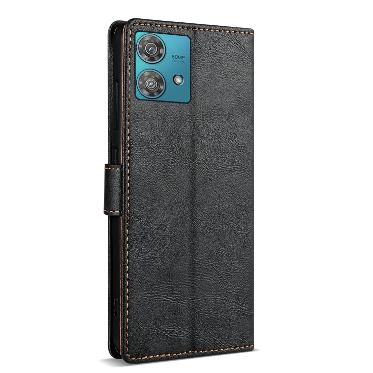 For Motorola Edge 40 Neo N.BEKUS CSJ-P1 Solid Color Leather Phone Case