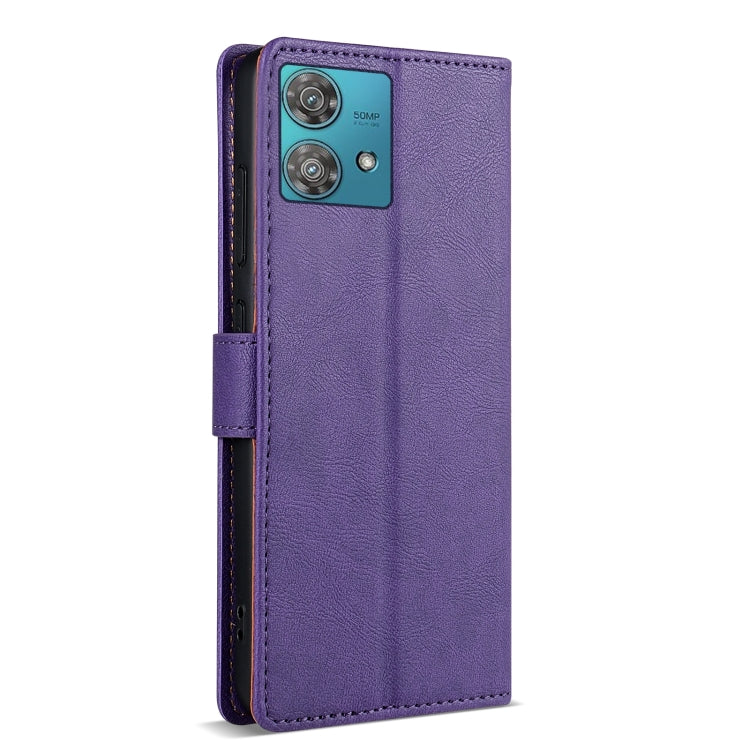 For Motorola Edge 40 Neo N.BEKUS CSJ-P1 Solid Color Leather Phone Case