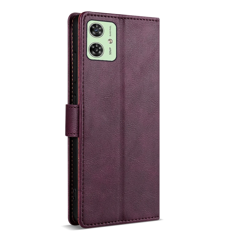 For Motorola Moto G14 N.BEKUS CSJ-P1 Solid Color Leather Phone Case