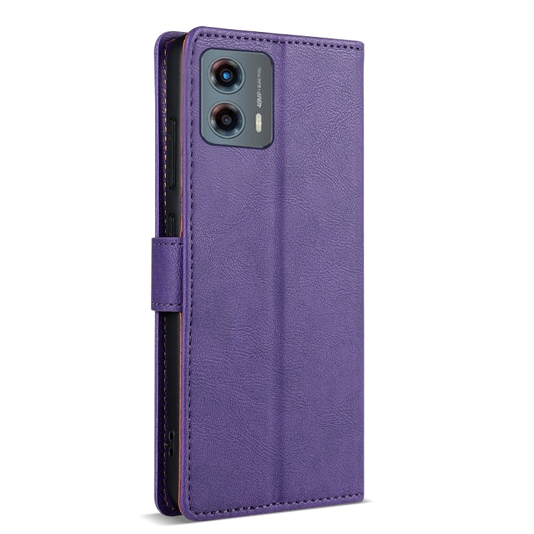For Motorola Moto G Stylus 2024 N.BEKUS CSJ-P1 Solid Color Leather Phone Case