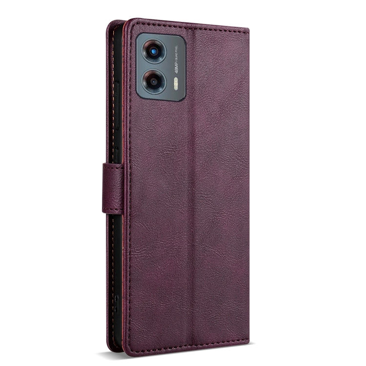 For Motorola Moto G 5G 2024 N.BEKUS CSJ-P1 Solid Color Leather Phone Case