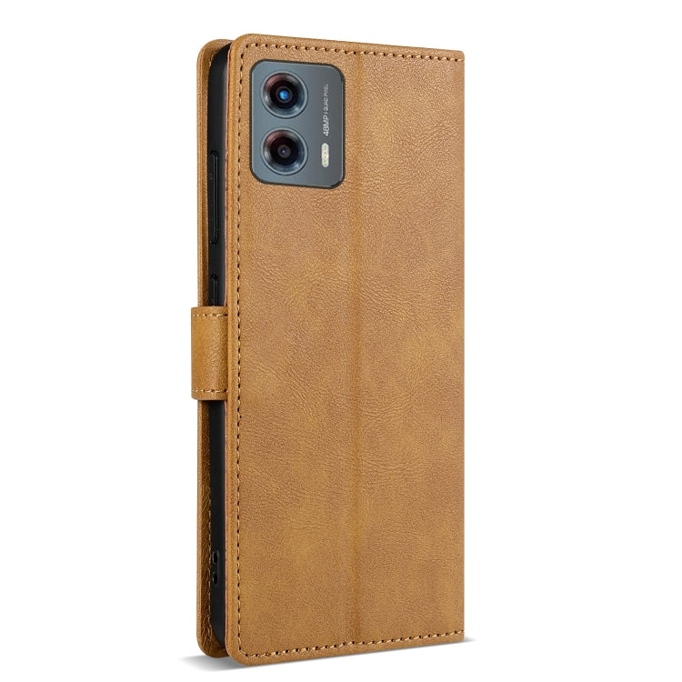 For Motorola Moto G 5G 2024 N.BEKUS CSJ-P1 Solid Color Leather Phone Case
