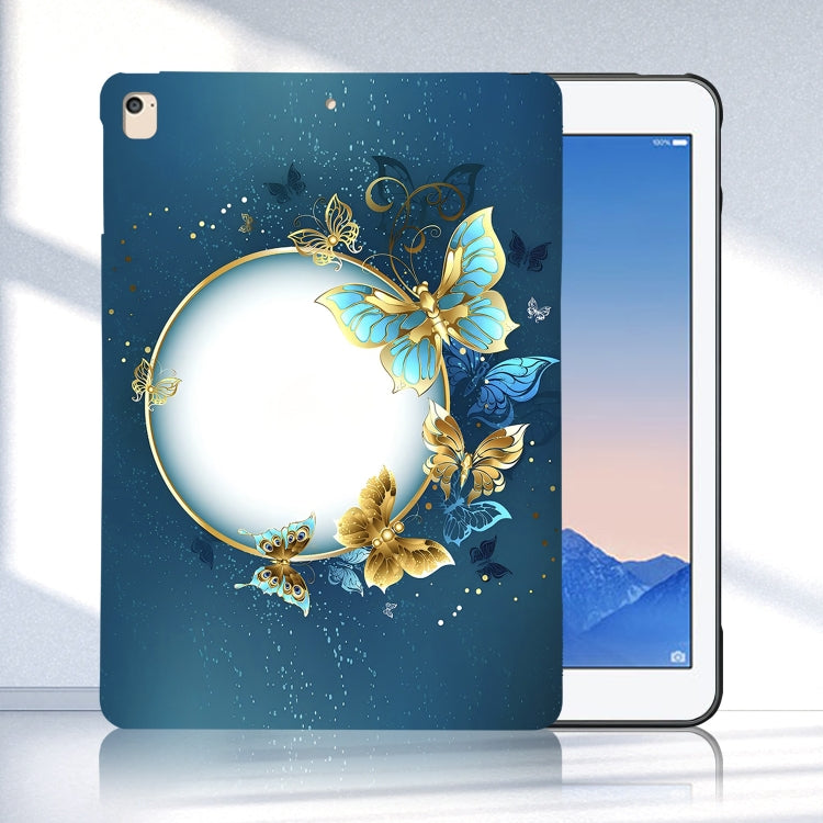 For iPad Air / Air 2 / 9.7 2017 / 2018 Color Painting Pattern Smart Tablet TPU Case