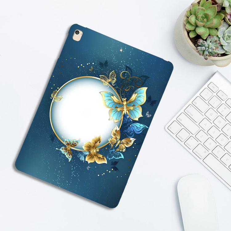 For iPad Air / Air 2 / 9.7 2017 / 2018 Color Painting Pattern Smart Tablet TPU Case