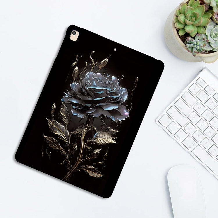 For iPad Air / Air 2 / 9.7 2017 / 2018 Color Painting Pattern Smart Tablet TPU Case