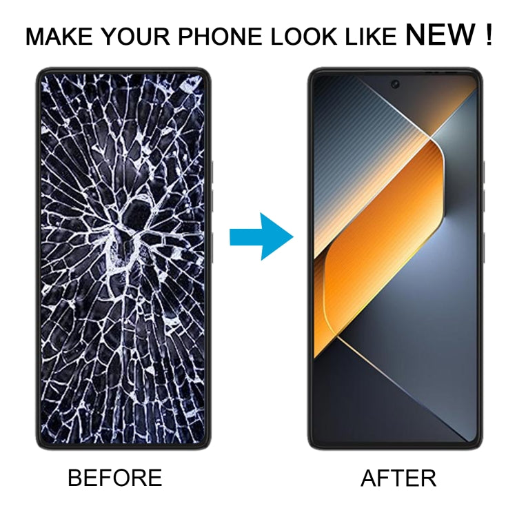 For Tecno Pova 6 Pro LI9 OEM LCD Screen with Digitizer Full Assembly, Not Supporting Fingerprint Identification