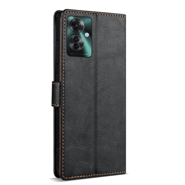 For OPPO Reno11 F 5G N.BEKUS CSJ-P1 Solid Color Leather Phone Case