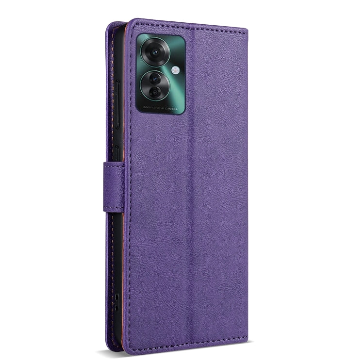 For OPPO Reno11 F 5G N.BEKUS CSJ-P1 Solid Color Leather Phone Case
