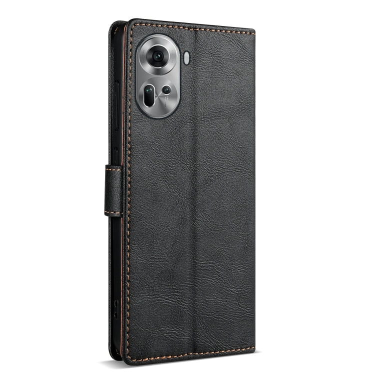 For OPPO Reno11 Pro 5G Global N.BEKUS CSJ-P1 Solid Color Leather Phone Case