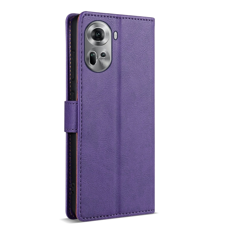 For OPPO Reno11 Pro 5G Global N.BEKUS CSJ-P1 Solid Color Leather Phone Case