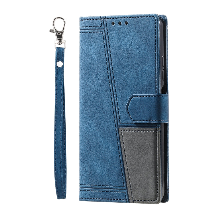 For Samsung Galaxy A16 5G TTUDRCH Embossed Line Splicing Leather Phone Case