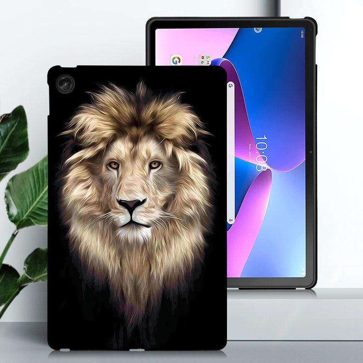 For Lenovo Tab M10 Plus 3rd Gen Color Painting Pattern Smart Tablet TPU Case