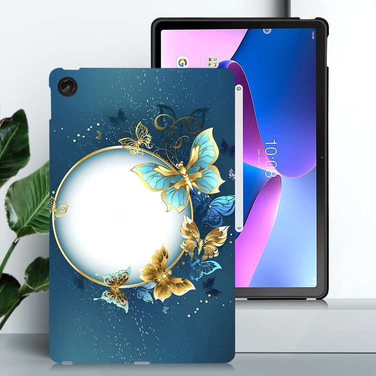 For Lenovo Tab M10 Plus 3rd Gen Color Painting Pattern Smart Tablet TPU Case
