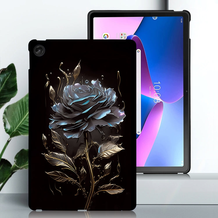 For Lenovo Tab M10 Plus 3rd Gen Color Painting Pattern Smart Tablet TPU Case