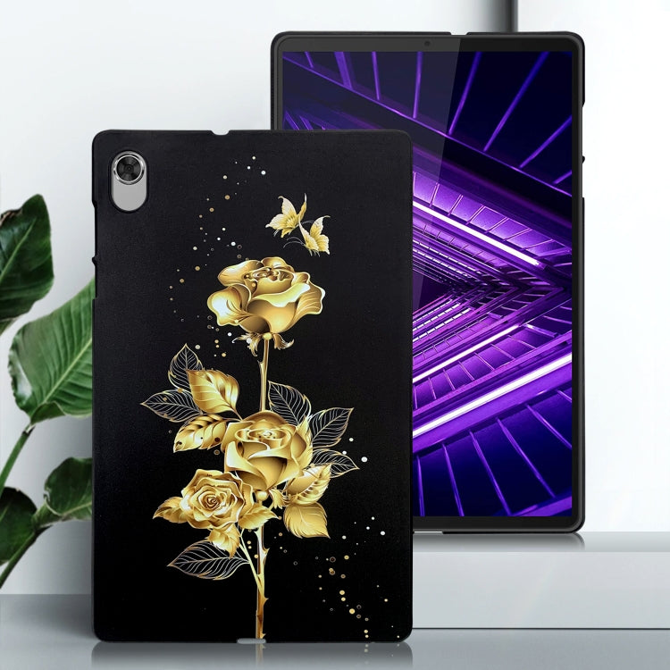 For Lenovo M10 Plus Color Painting Pattern Smart Tablet TPU Case