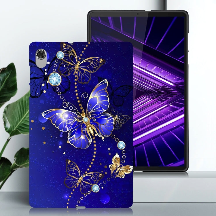 For Lenovo M10 Plus Color Painting Pattern Smart Tablet TPU Case
