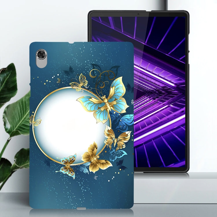 For Lenovo M10 Plus Color Painting Pattern Smart Tablet TPU Case