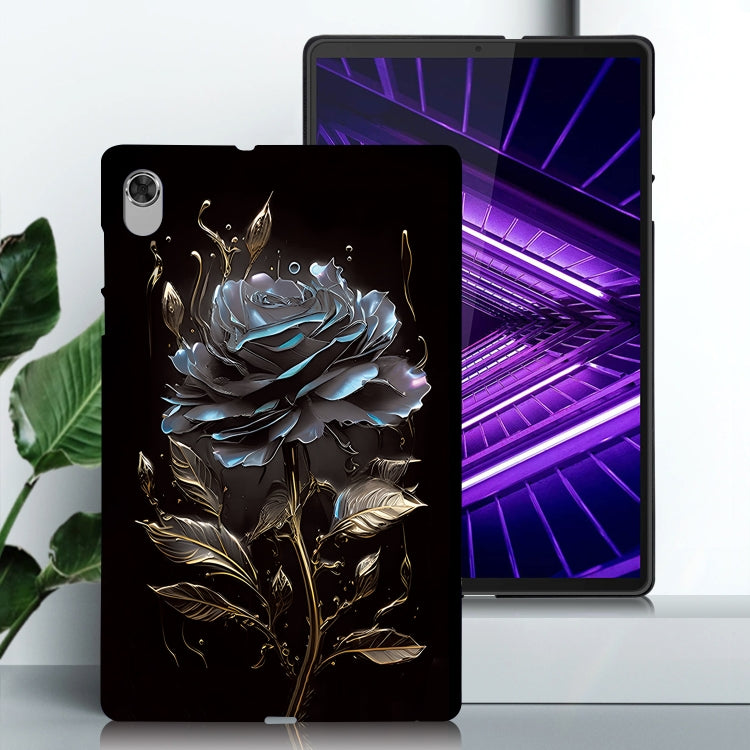 For Lenovo M10 Plus Color Painting Pattern Smart Tablet TPU Case