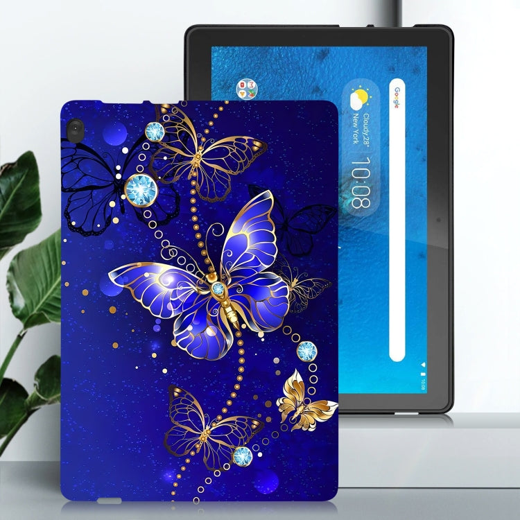 For Lenovo Tab M10 Color Painting Pattern Smart Tablet TPU Case