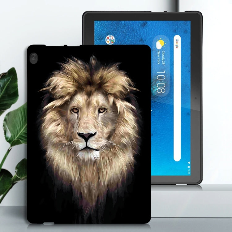 For Lenovo Tab M10 Color Painting Pattern Smart Tablet TPU Case