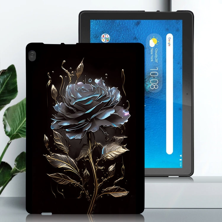 For Lenovo Tab M10 Color Painting Pattern Smart Tablet TPU Case