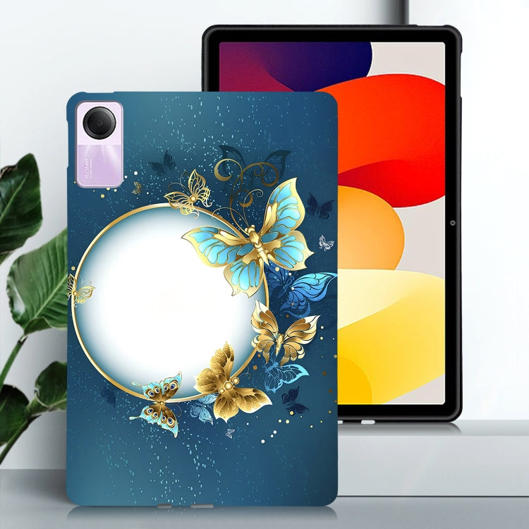 For Redmi Pad SE Color Painting Pattern Smart Tablet TPU Case