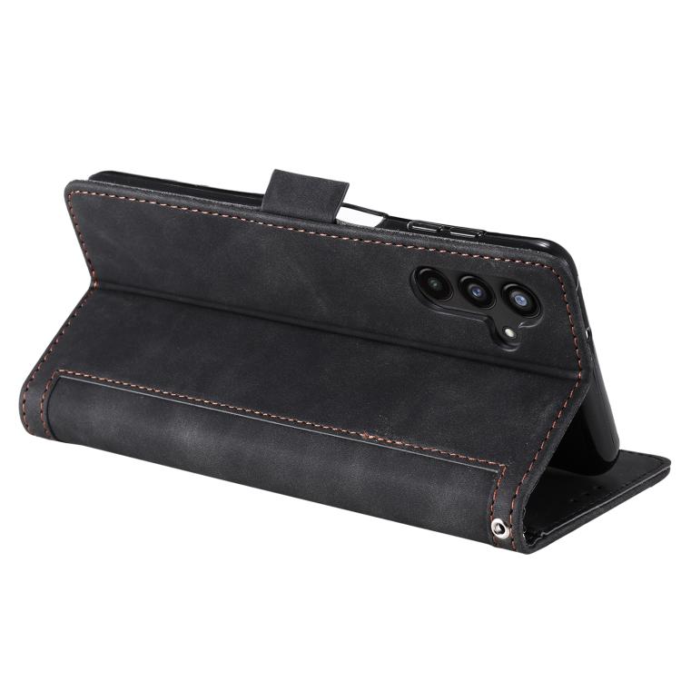 For Samsung Galaxy A37 5G Retro Splicing Horizontal Flip Leather Phone Case