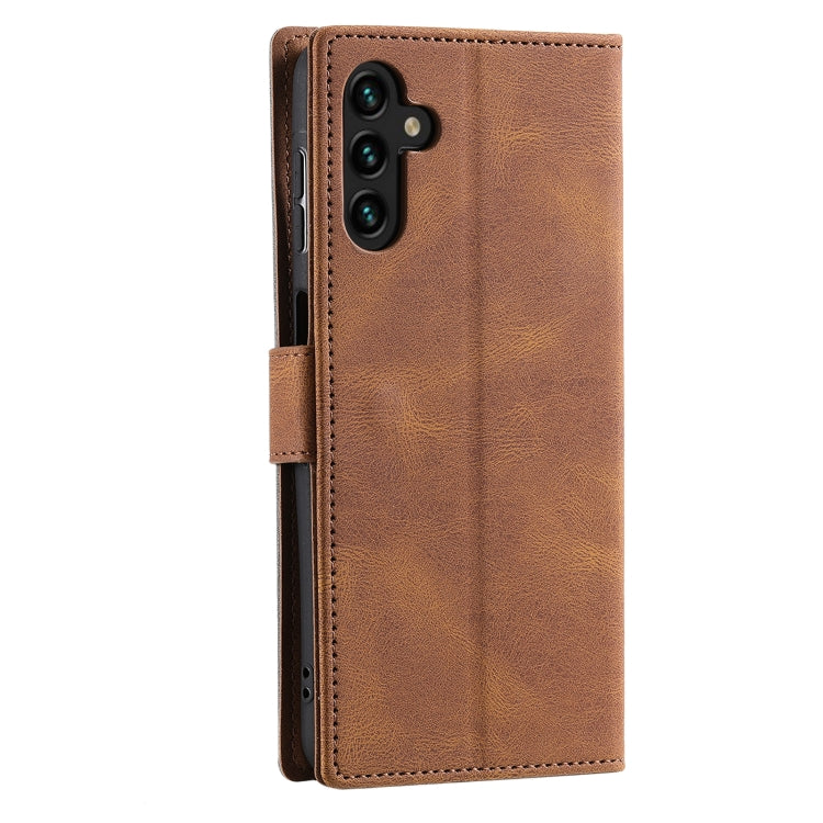 For Samsung Galaxy A16 5G Nail Skin Feel Stitching Calf Texture Leather Phone Case