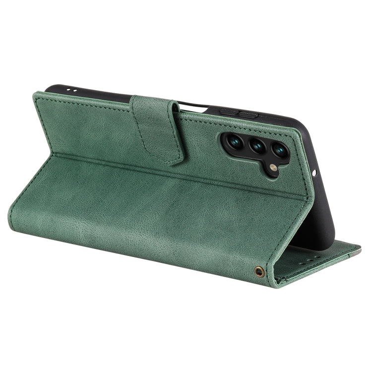 For Samsung Galaxy A36 Nail Skin Feel Stitching Calf Texture Leather Phone Case