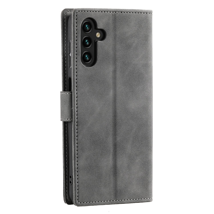 For Samsung Galaxy A36 Nail Skin Feel Stitching Calf Texture Leather Phone Case
