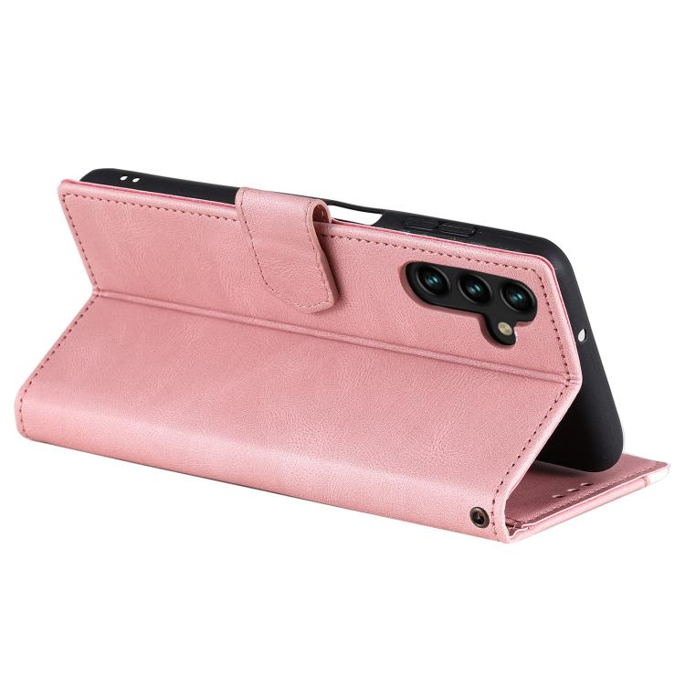 For Samsung Galaxy A17 5G Nail Skin Feel Stitching Calf Texture Leather Phone Case