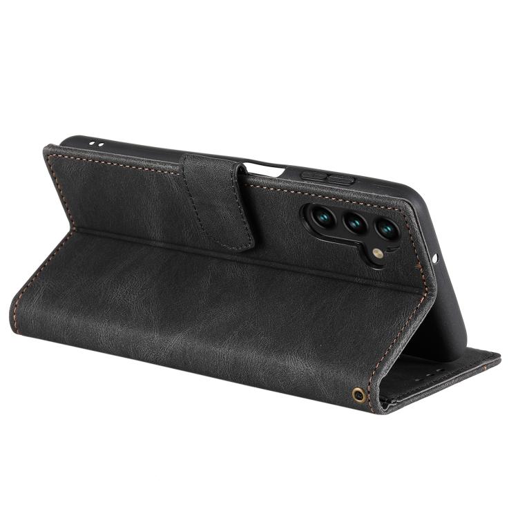 For Samsung Galaxy A37 5G Nail Skin Feel Stitching Calf Texture Leather Phone Case
