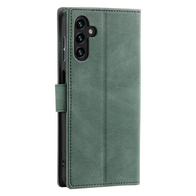 For Samsung Galaxy A37 5G Nail Skin Feel Stitching Calf Texture Leather Phone Case