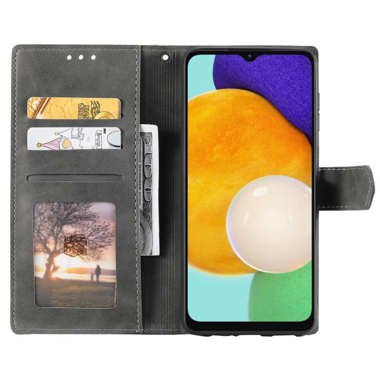 For Samsung Galaxy A57 5G Nail Skin Feel Stitching Calf Texture Leather Phone Case