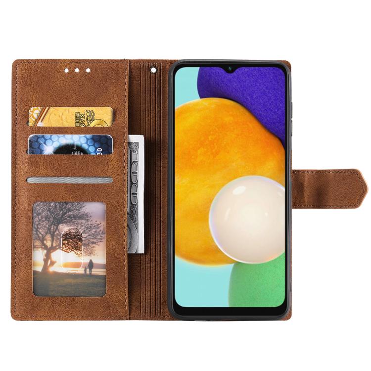 For Samsung Galaxy A57 5G Nail Skin Feel Stitching Calf Texture Leather Phone Case