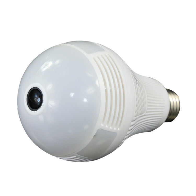 B2-L 2.0 Million Pixels 360-degrees Panoramic Lighting Monitoring Dual-use WiFi Network HD Bulb Camera, Support Motion Detection & Two-way voice, Specification:Host(White)